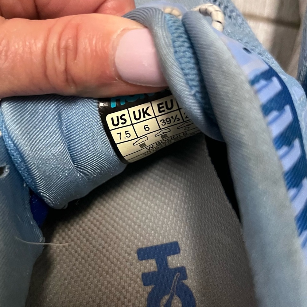 Worn Hoka, Clifton, eight size 7.5